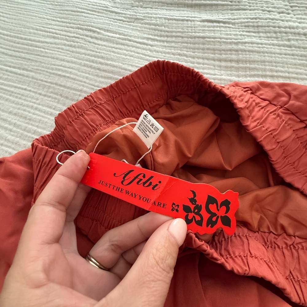 Afibi Women's Coral Tiered Maxi Skirt - Picture 3 of 4